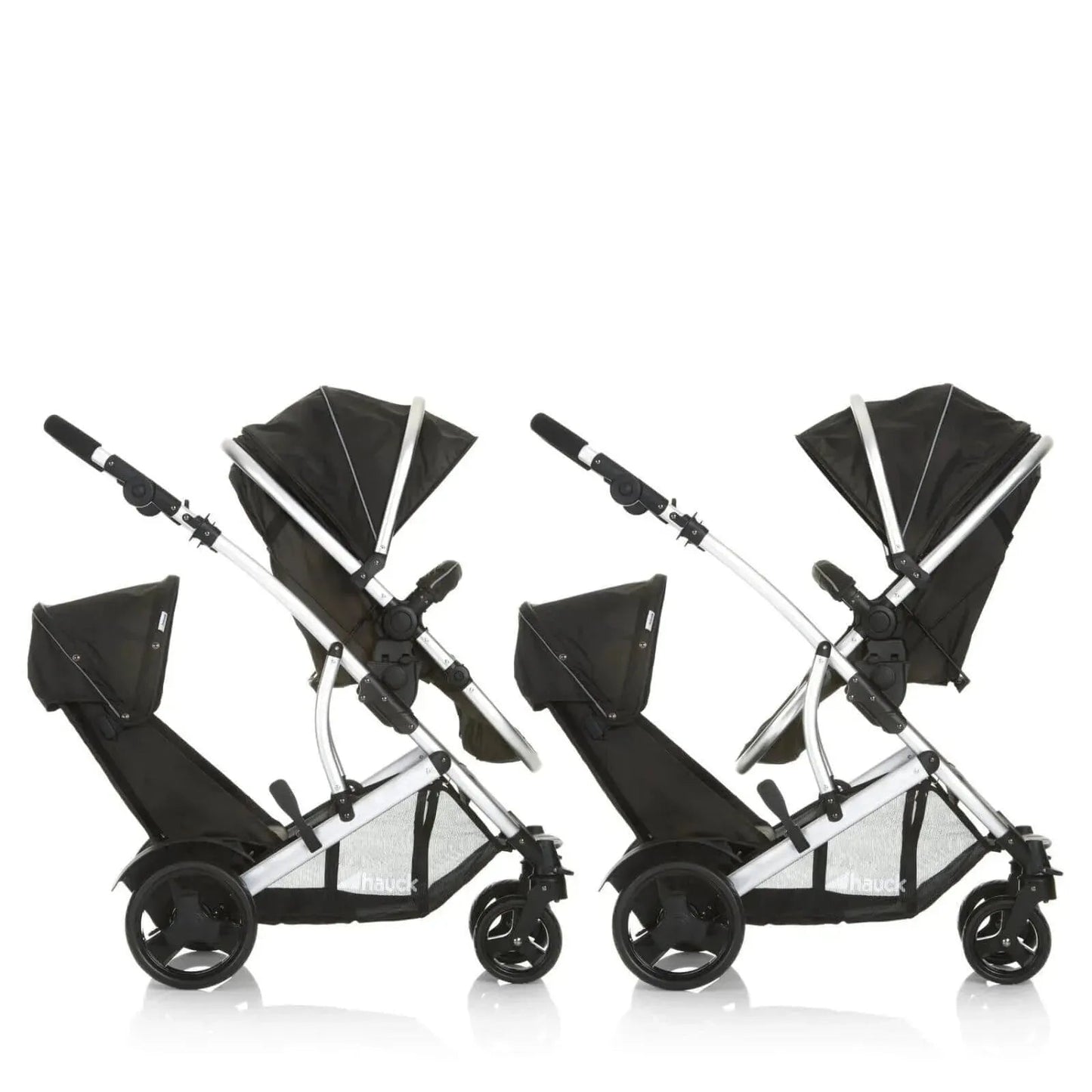 Hauck Duett 2 Tandem Pushchair - Black - mezetto ebebek ebebek