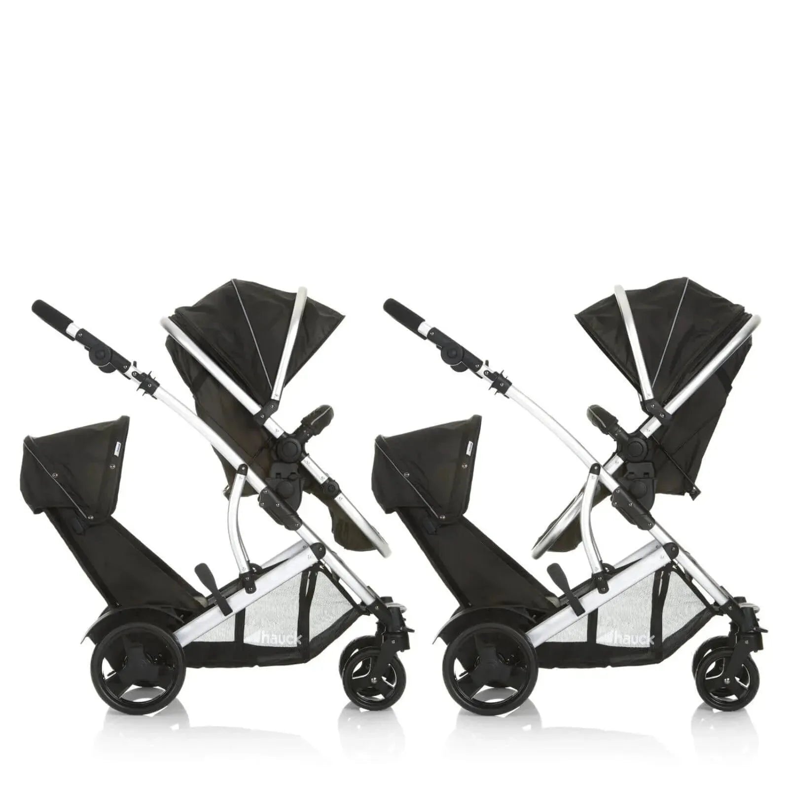 Hauck Duett 2 Tandem Pushchair - Black - mezetto ebebek ebebek
