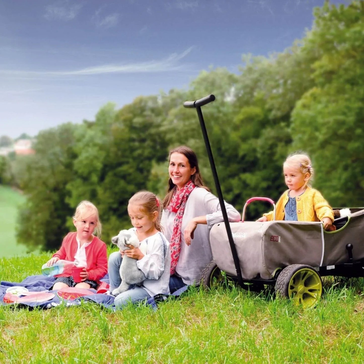 Hauck Eco Mobil Wagon - Green - mezetto ebebek ebebek