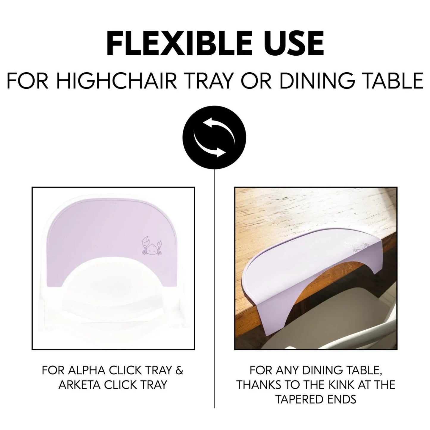 Hauck Highchair Tray Mat - Lavender - mezetto ebebek ebebek