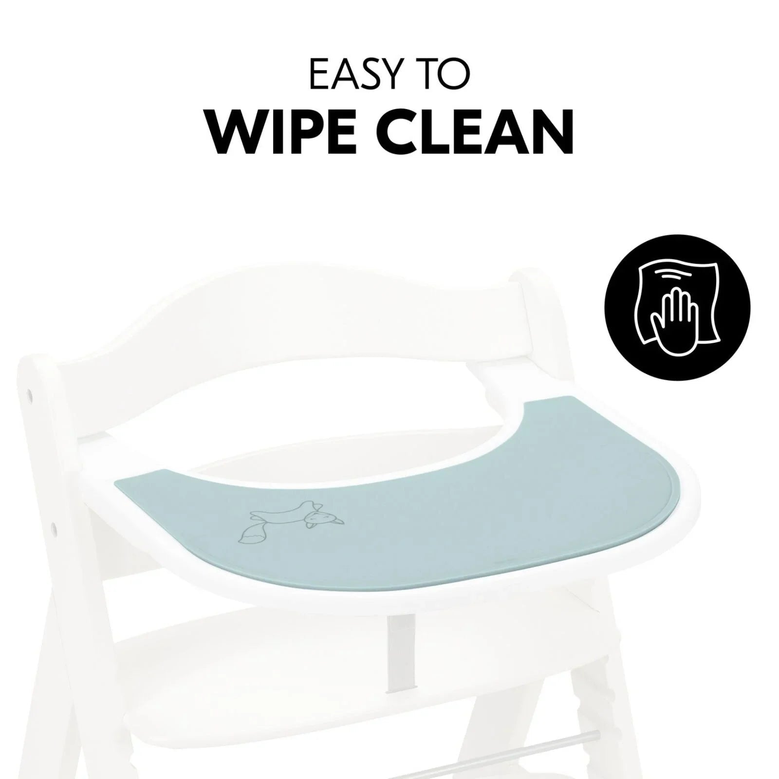 Hauck Highchair Tray Mat - Mint Fox - mezetto ebebek ebebek
