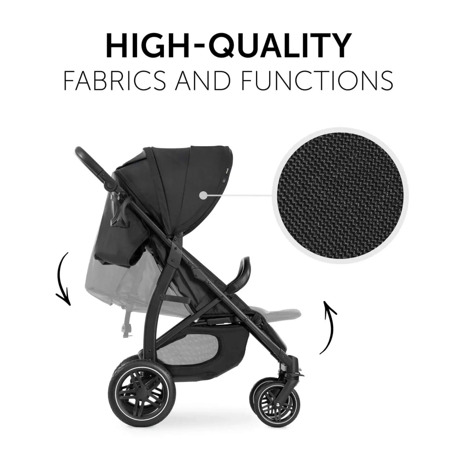Hauck Rapid 4D Pushchair - Black - mezetto ebebek ebebek