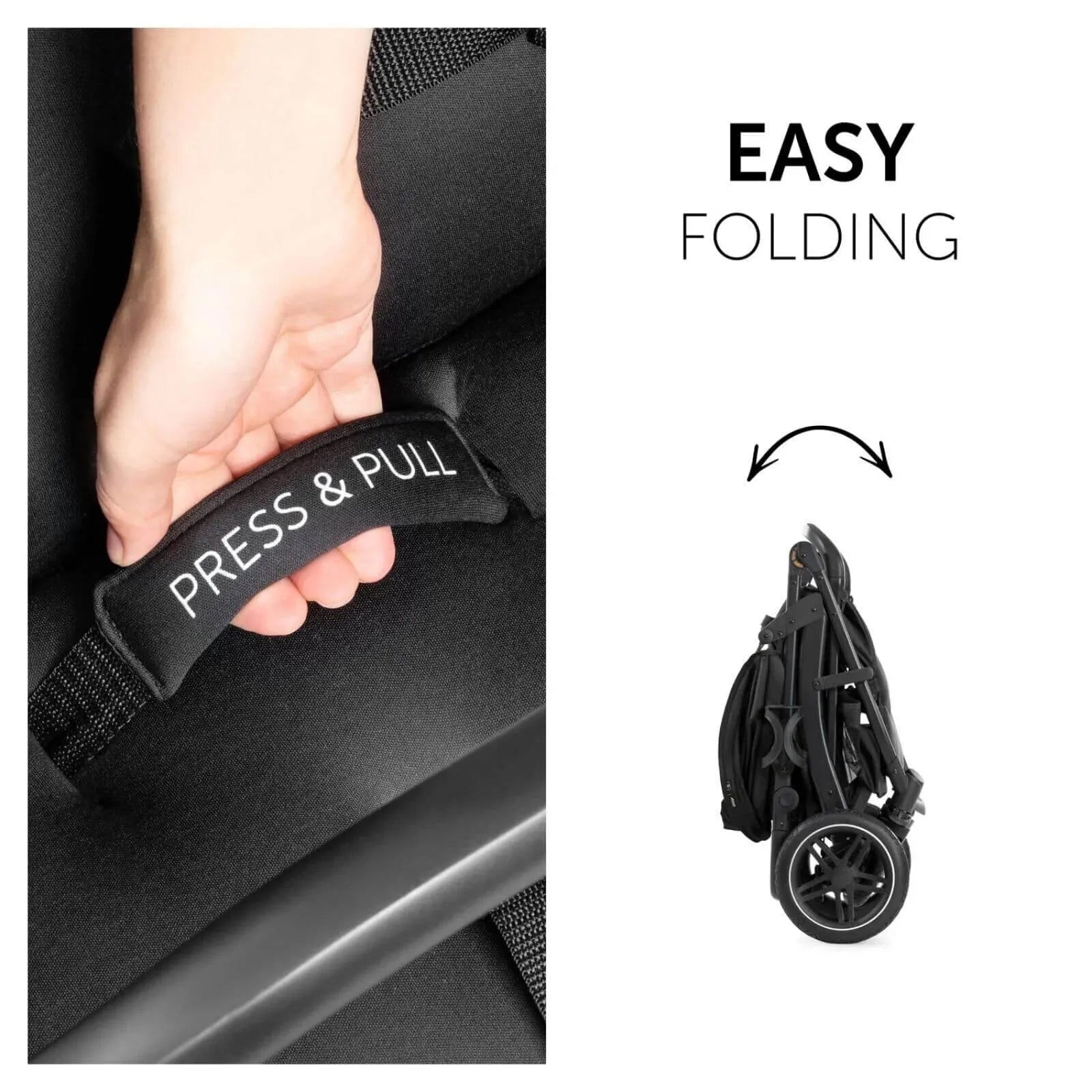 Hauck Rapid 4D Pushchair - Black - mezetto ebebek ebebek