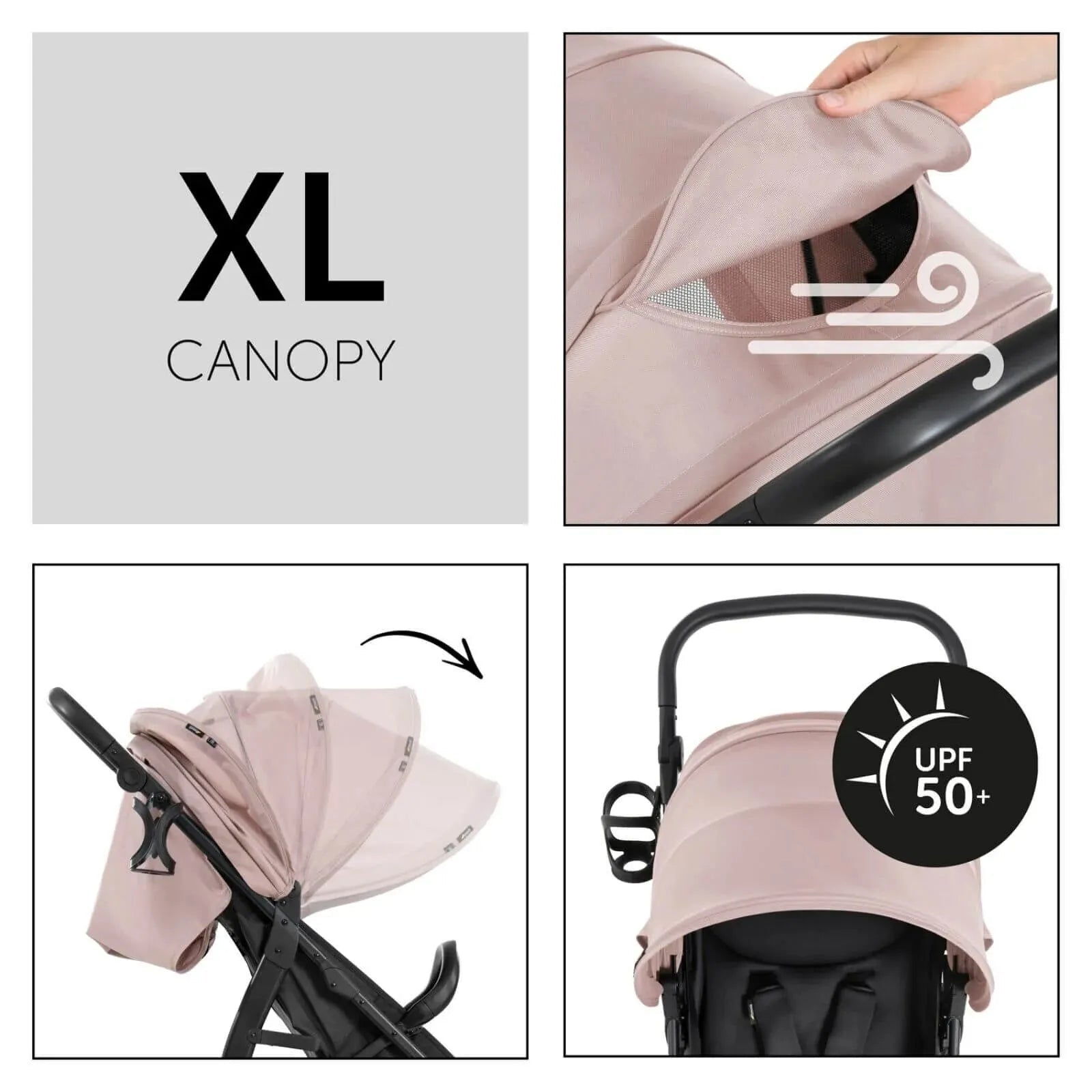 Hauck Rapid 4D Pushchair - Rose - mezetto ebebek ebebek