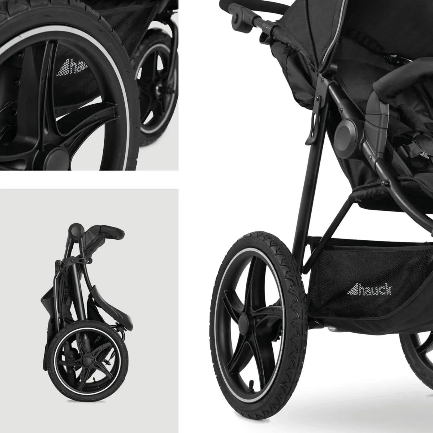 Hauck Runner 2 Pushchair - Black - mezetto ebebek ebebek