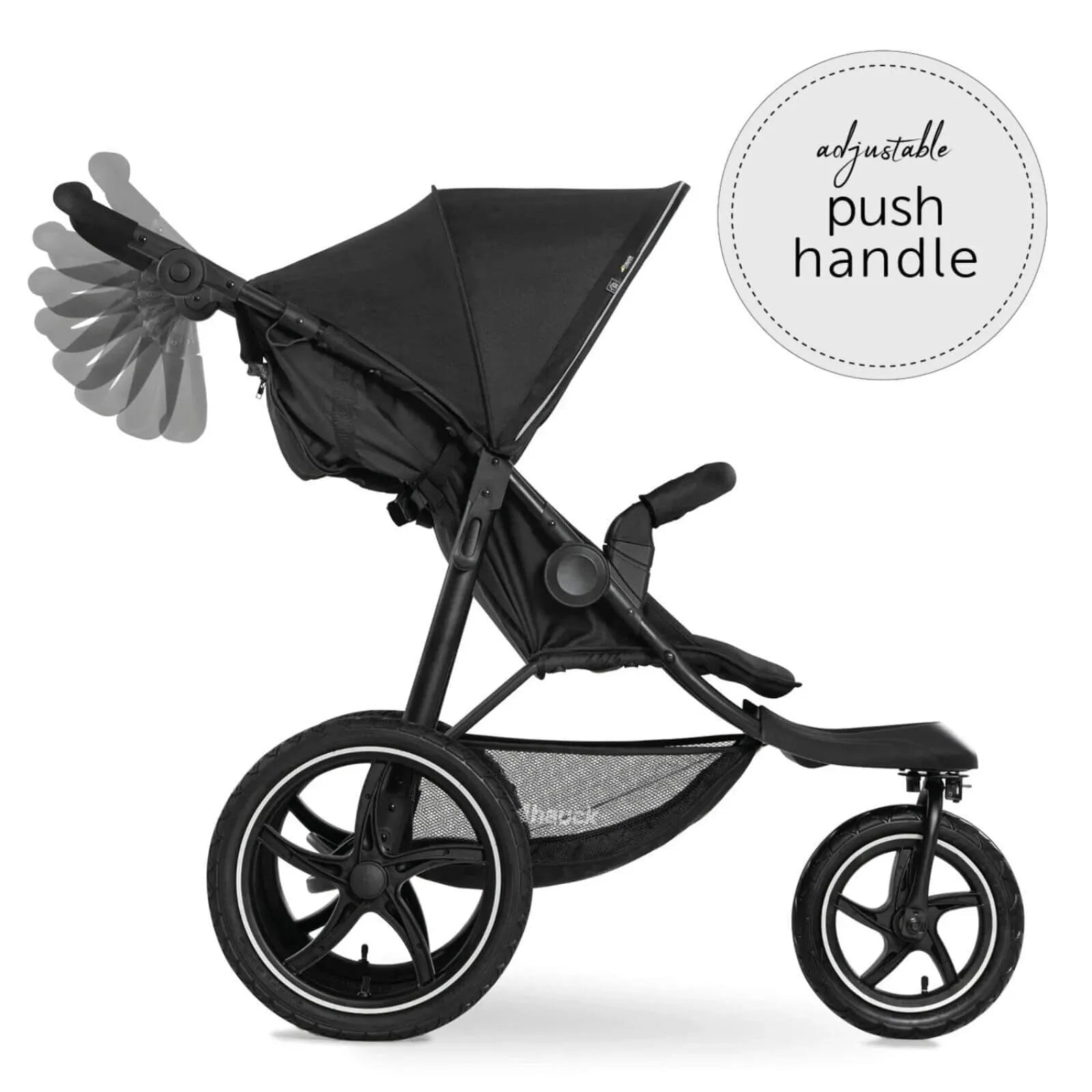 Hauck Runner 2 Pushchair - Black - mezetto ebebek ebebek