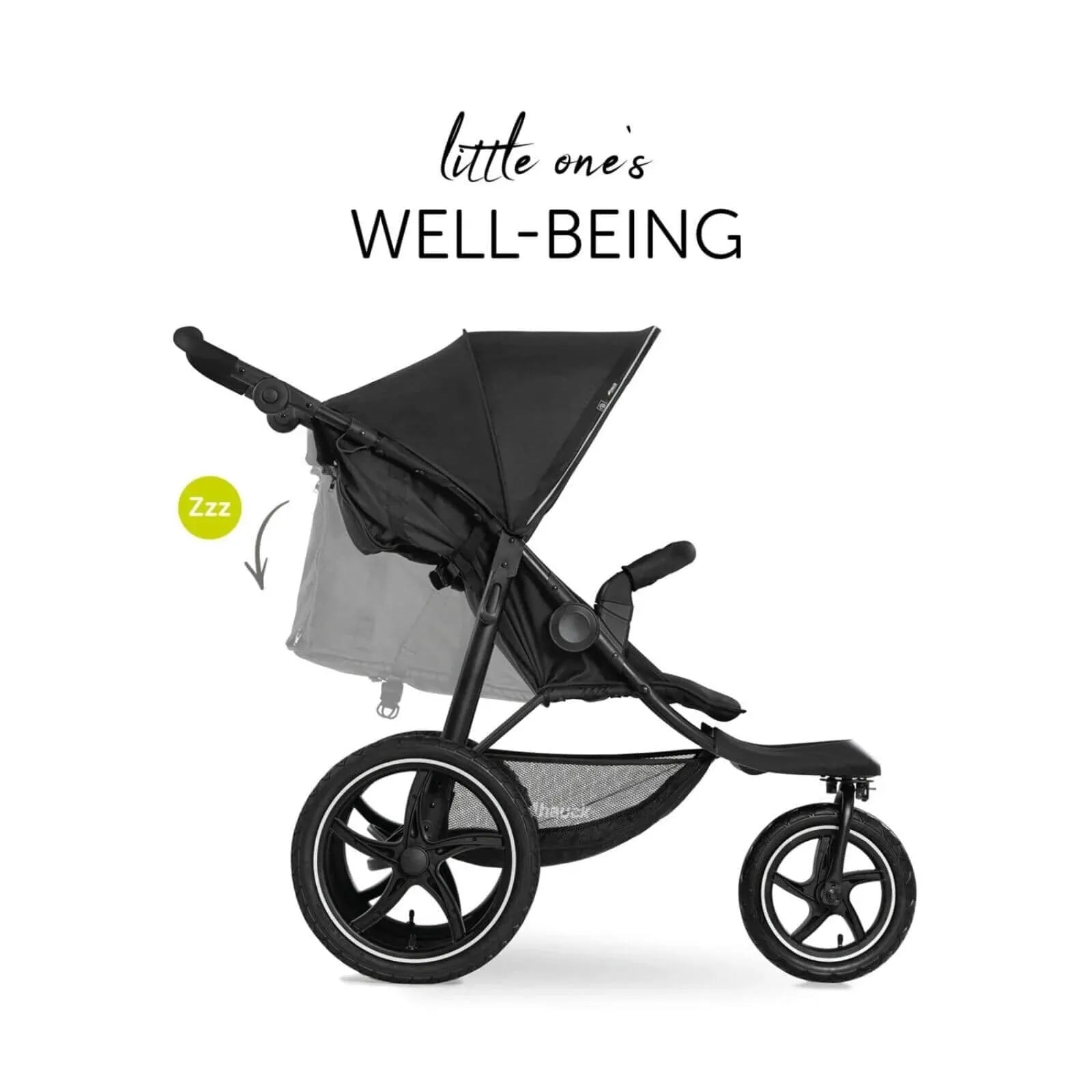 Hauck Runner 2 Pushchair - Black - mezetto ebebek ebebek