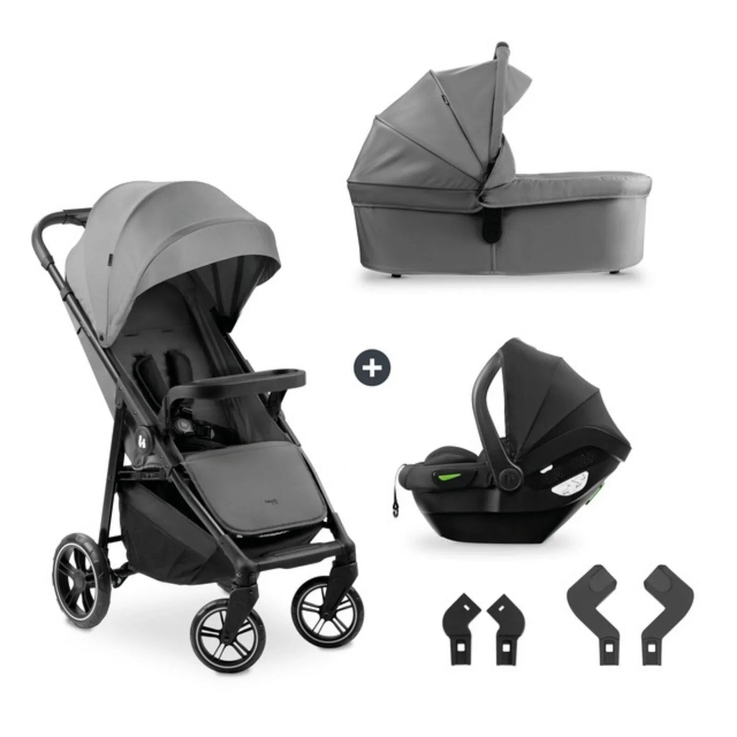 Hauck Shop N Care Trio Set - Grey - mezetto ebebek ebebek