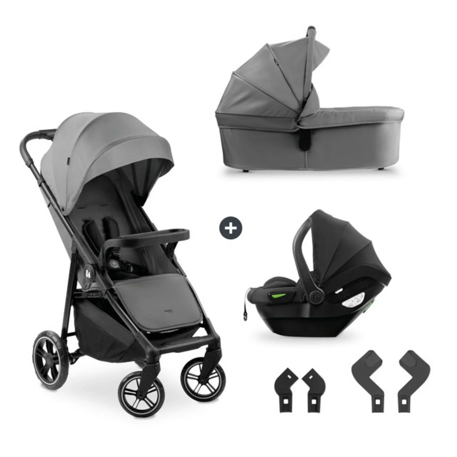 Hauck Shop N Care Trio Set - Grey - mezetto ebebek ebebek