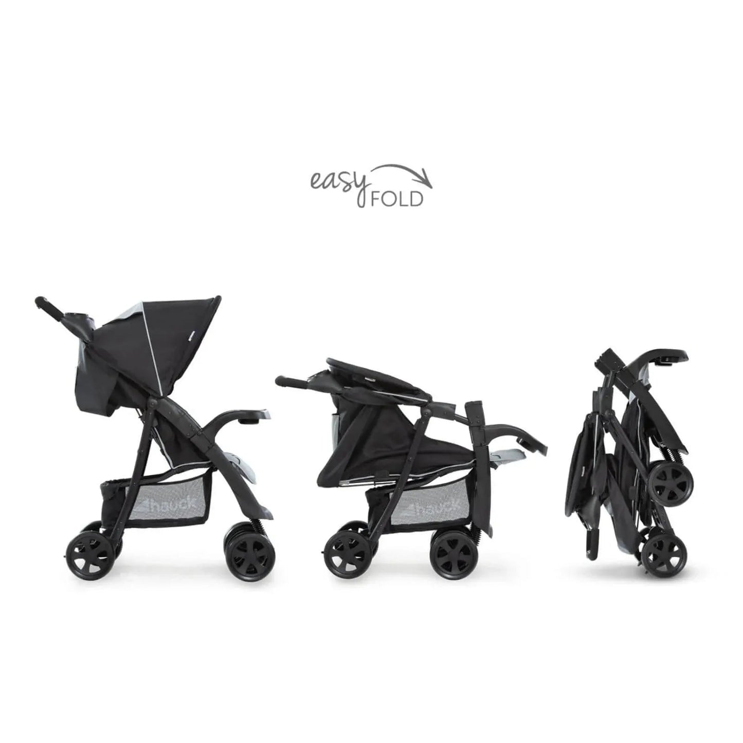 Hauck Shopper Neo II Pushchair - Caviar/Silver - mezetto ebebek ebebek