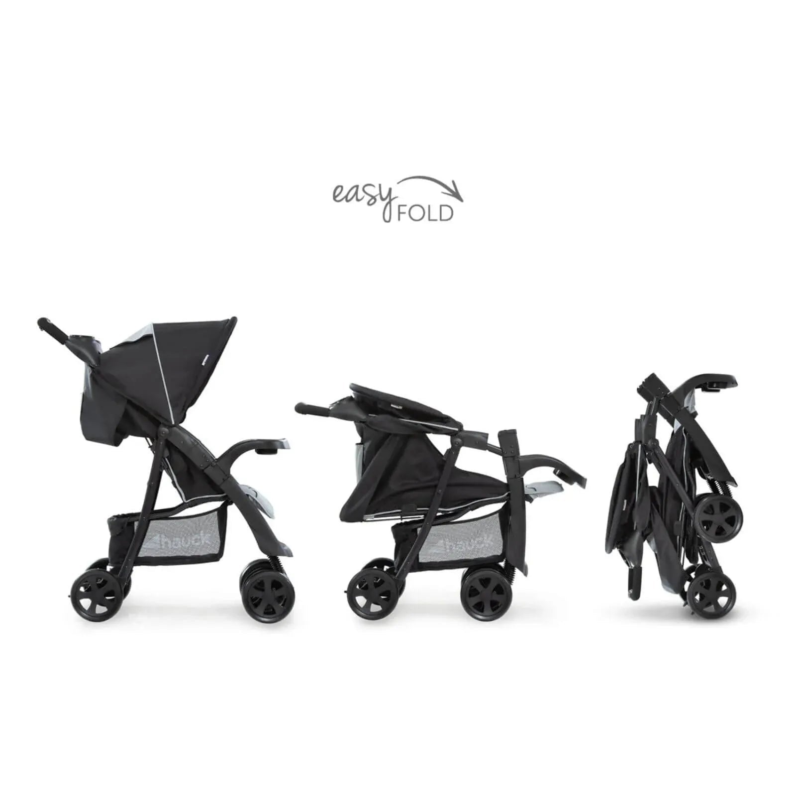 Hauck Shopper Neo II Pushchair - Caviar/Silver - mezetto ebebek ebebek