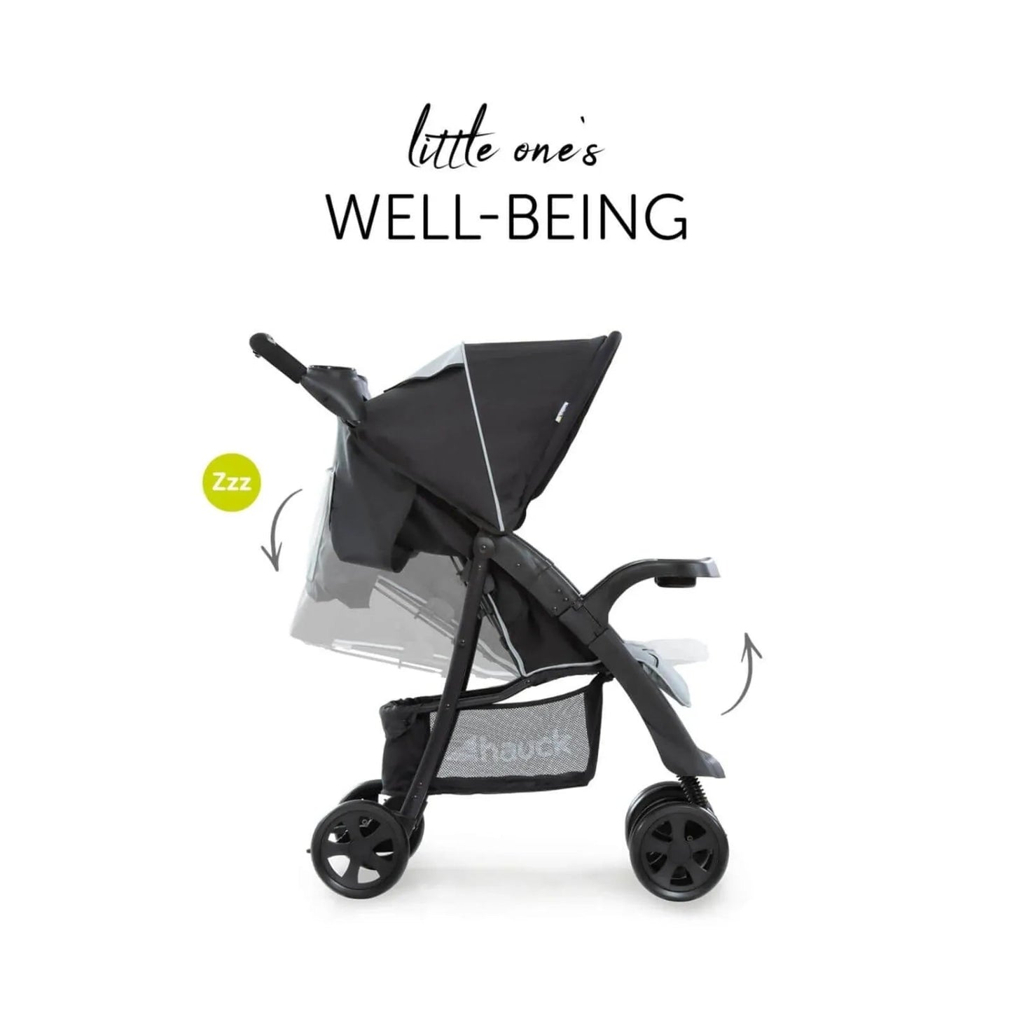 Hauck Shopper Neo II Pushchair - Caviar/Silver - mezetto ebebek ebebek