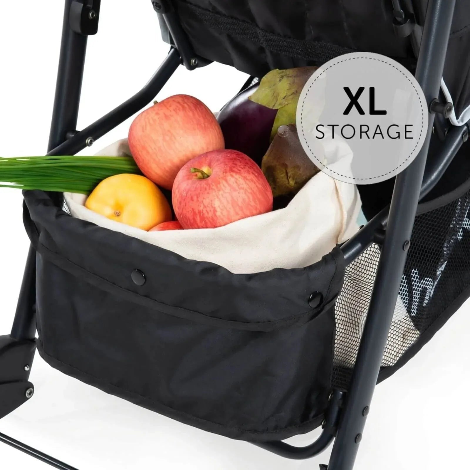 Hauck Shopper Neo II Pushchair - Caviar/Silver - mezetto ebebek ebebek