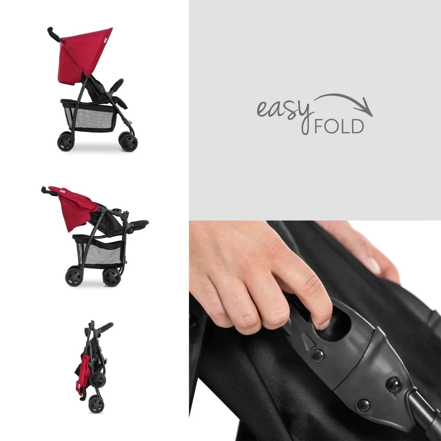 Hauck Sport Pushchair - Red - mezetto ebebek ebebek