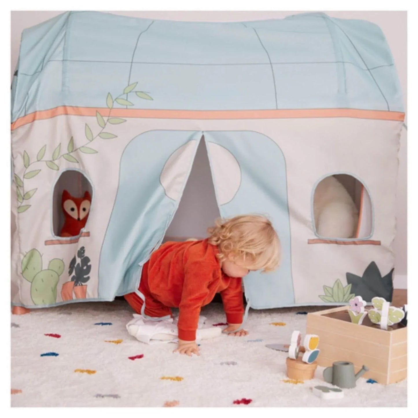 Hauck Travel Cot Cover - Plants - mezetto ebebek ebebek
