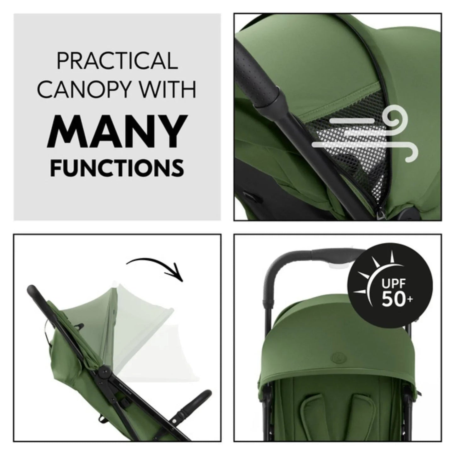 Hauck Travel N Care Plus Stroller - Green - mezetto ebebek ebebek