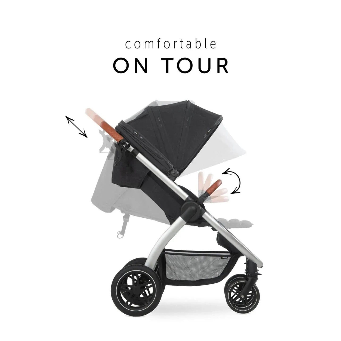 Hauck Uptown Pushchair - Black - mezetto ebebek ebebek