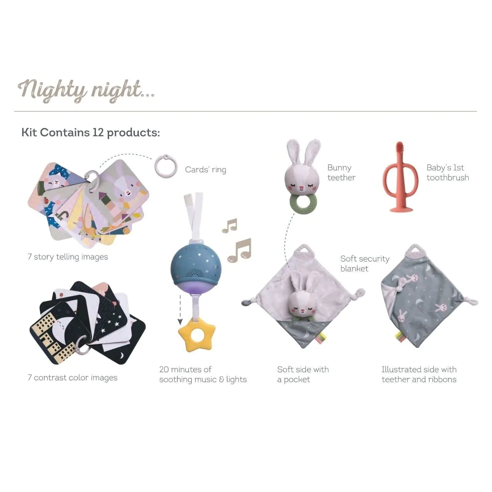 Hello Baby Bedtime Kit - mezetto ebebek ebebek