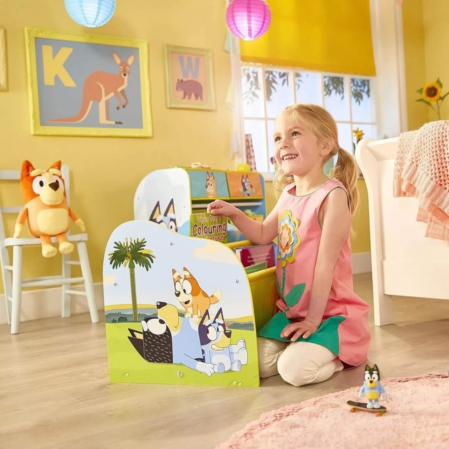 Hello Home Kids Sling Bookcase - Bluey - mezetto ebebek ebebek