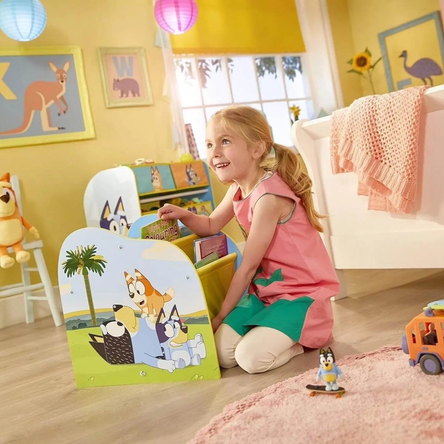 Hello Home Kids Sling Bookcase - Bluey - mezetto ebebek ebebek