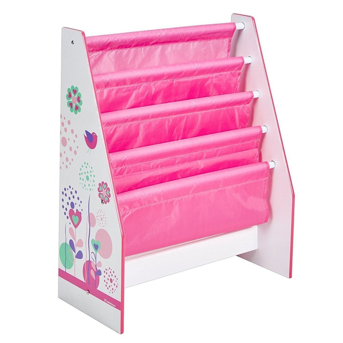 Hello Home Kids Sling Bookcase - Flowers and Birds - mezetto ebebek ebebek
