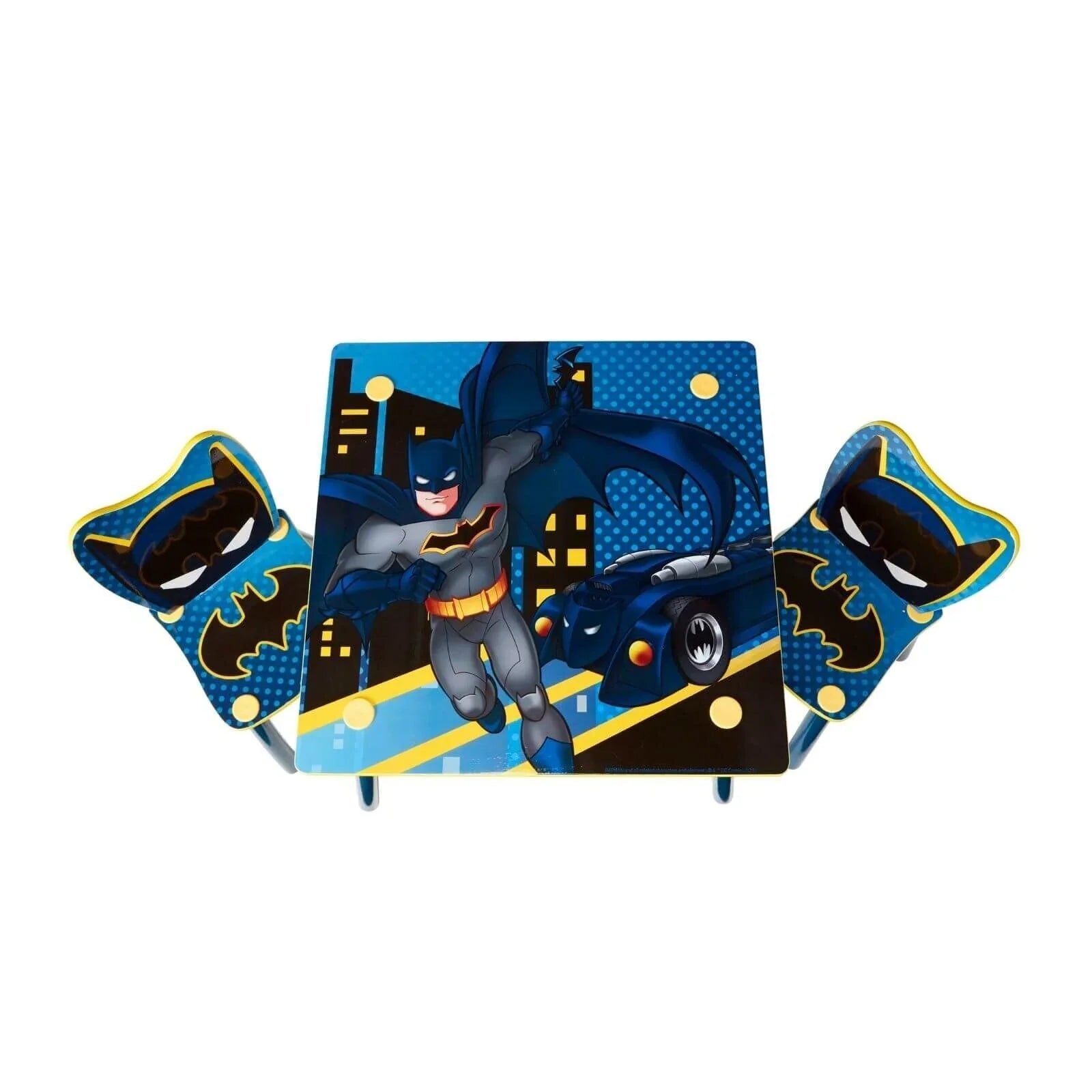 Hello Home Kids Table and 2 Chairs Set - Batman - mezetto ebebek ebebek