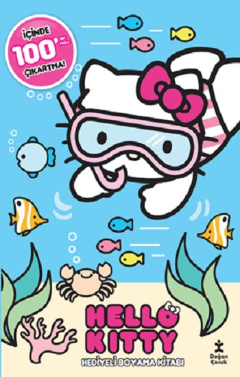 Hello Kitty 100+ Çıkartma Hediyeli Boyama Kitabı