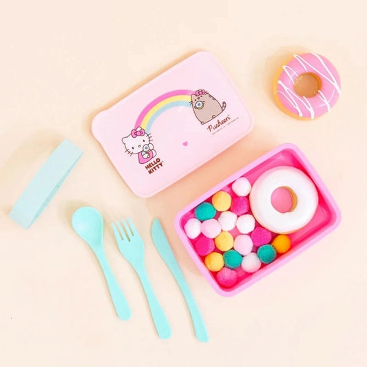 Hello Kitty x Pusheen Lunch Box Cutlery - mezetto ebebek ebebek
