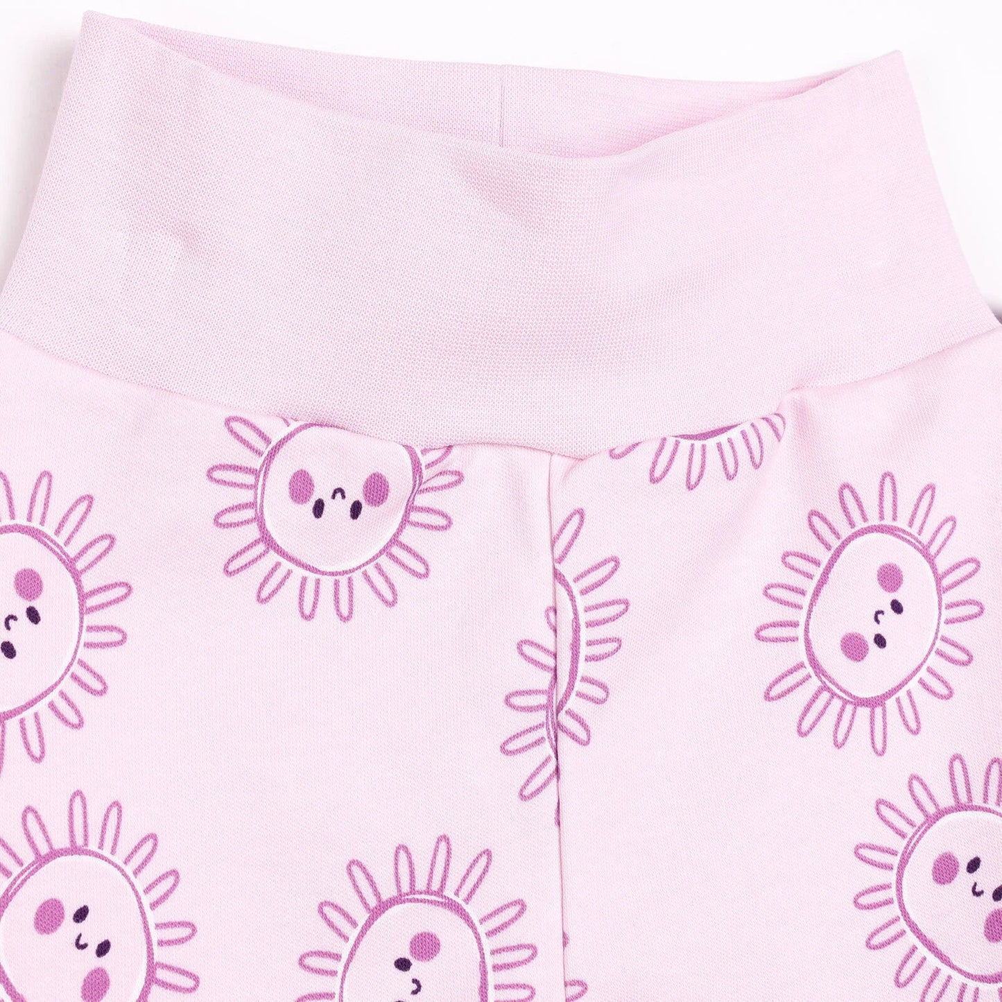 HelloBaby 2 Piece Footed Bottom - Purple - mezetto ebebek ebebek