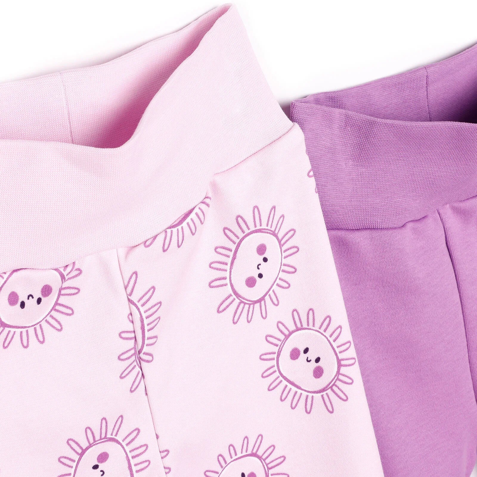 HelloBaby 2 Piece Footed Bottom - Purple - mezetto ebebek ebebek
