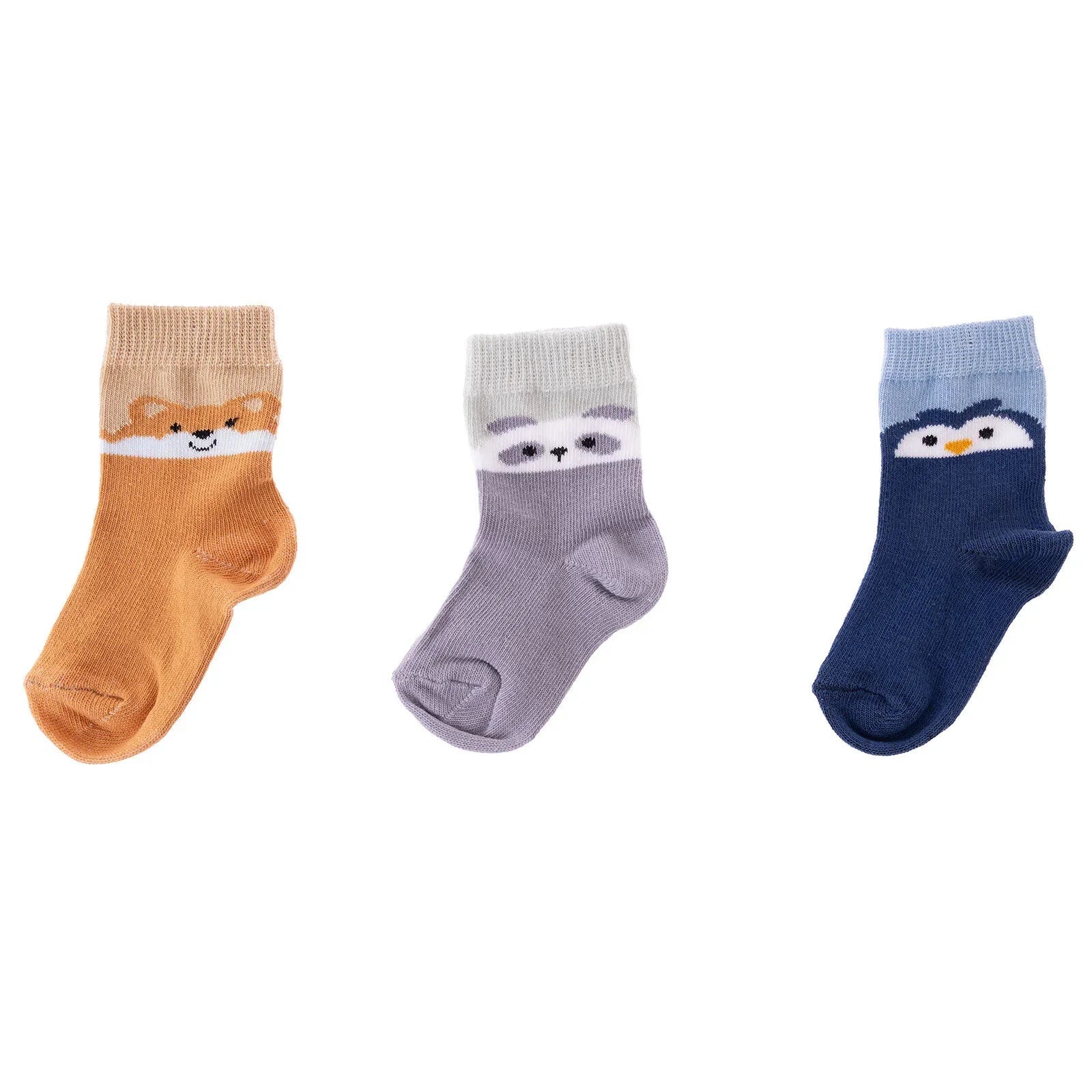 HelloBaby Ankle Socks 3 pcs - Blue - mezetto ebebek ebebek