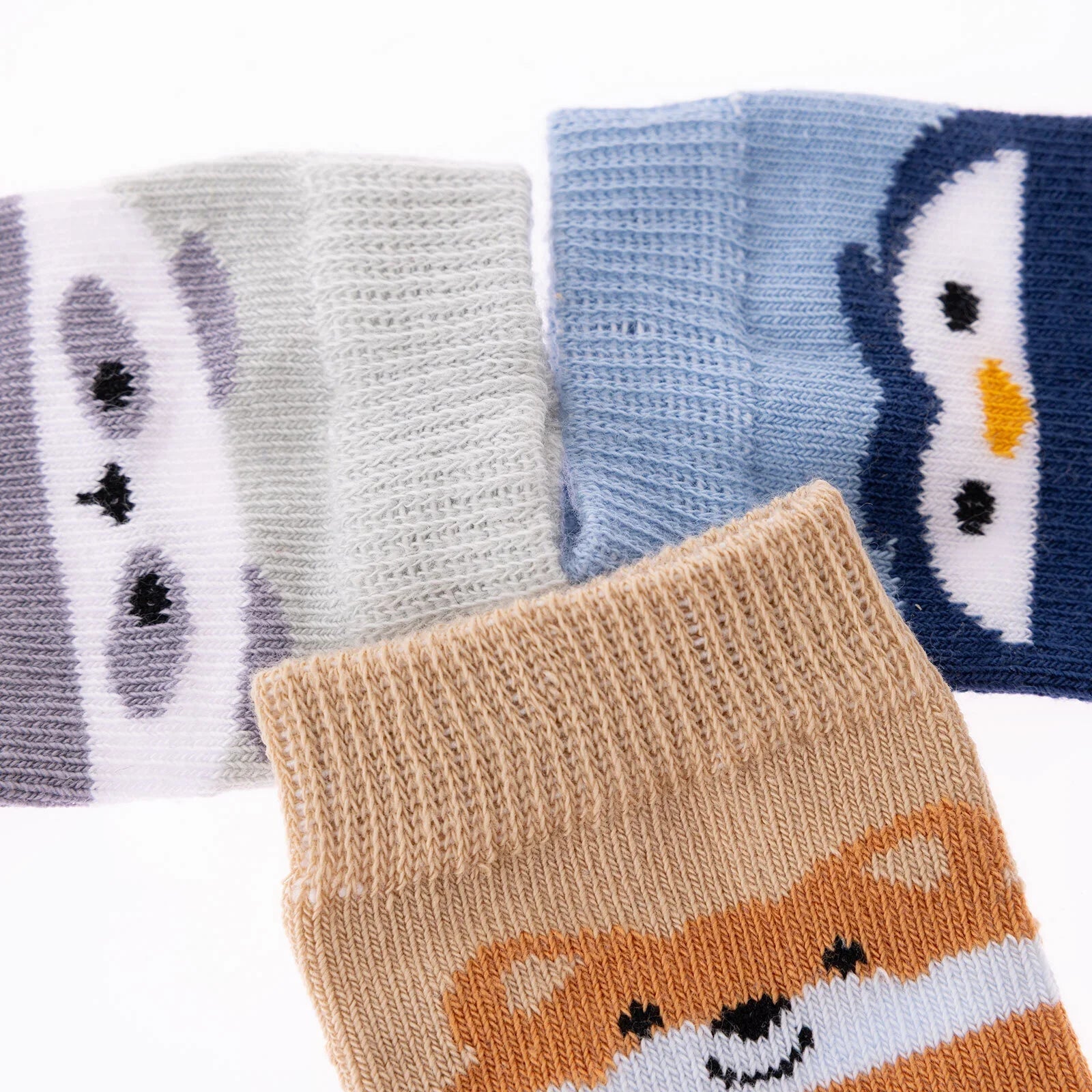 HelloBaby Ankle Socks 3 pcs - Blue - mezetto ebebek ebebek