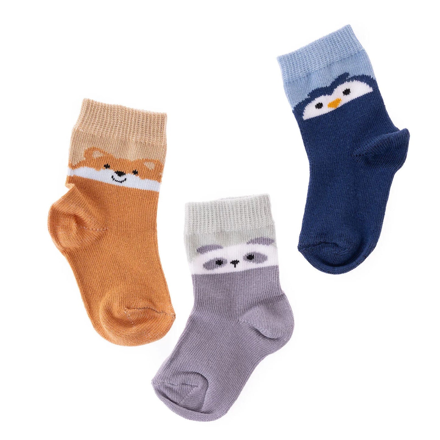 HelloBaby Ankle Socks 3 pcs - Blue - mezetto ebebek ebebek