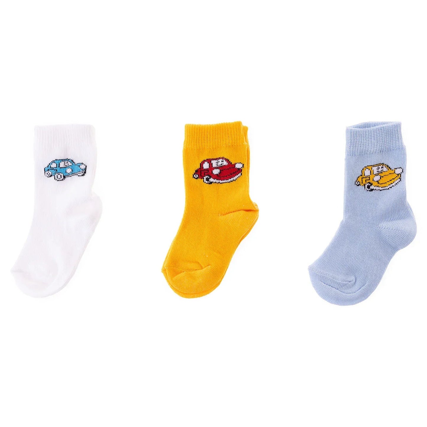 HelloBaby Ankle Socks 3 pcs - Ecru - mezetto ebebek ebebek