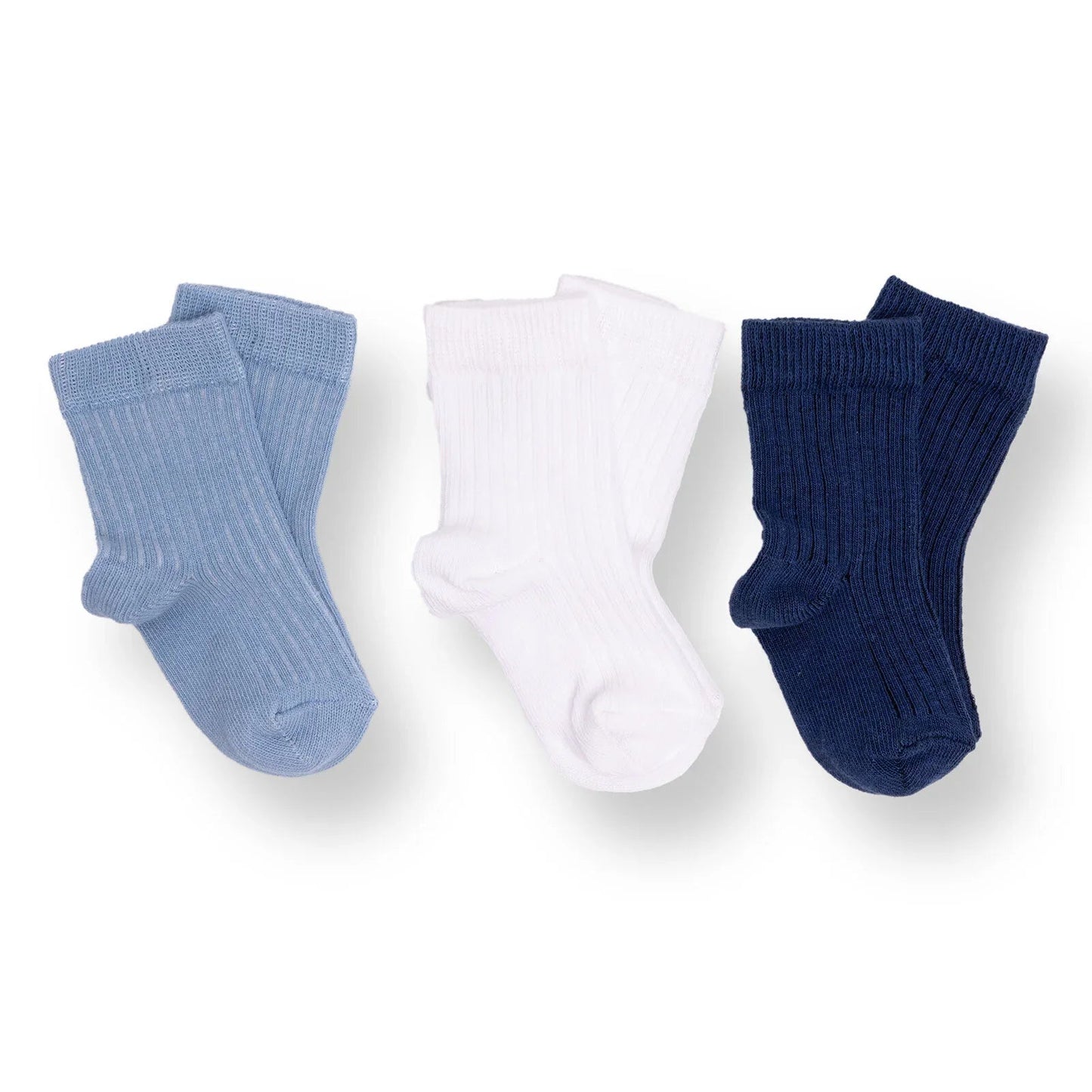 HelloBaby Ankle Socks 3 pcs - Navy Blue - mezetto ebebek ebebek