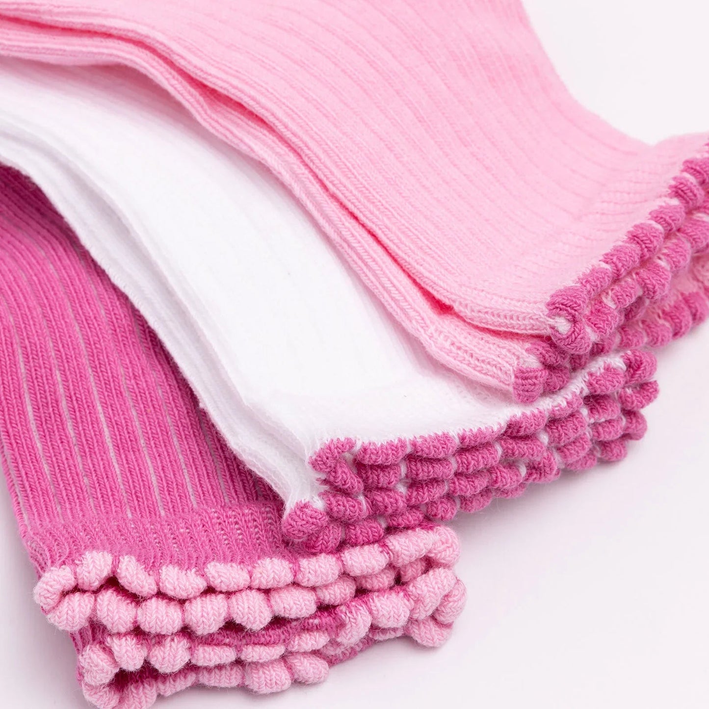 HelloBaby Ankle Socks 3 pcs - Pink - mezetto ebebek ebebek