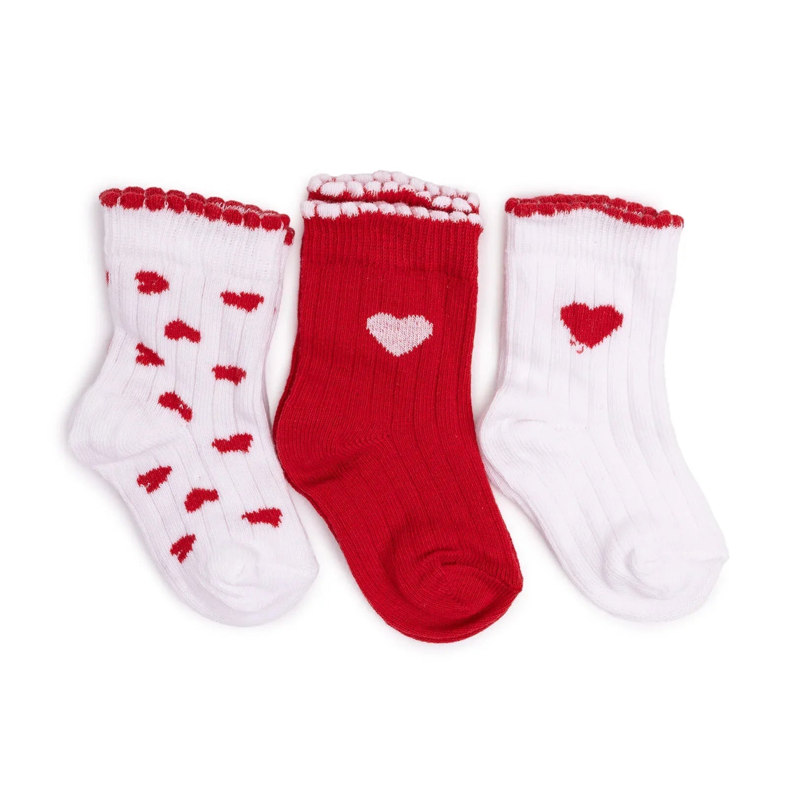 HelloBaby Ankle Socks 3 pcs - Red - mezetto ebebek ebebek