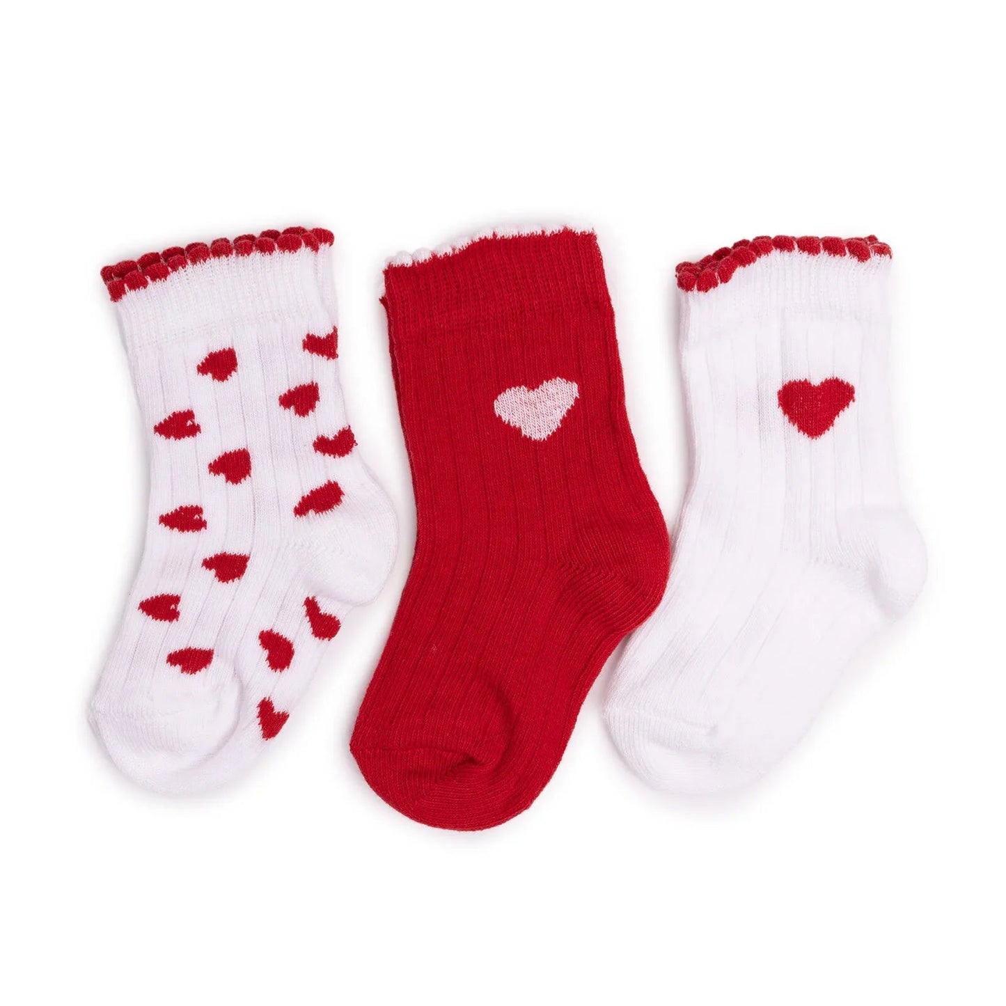 HelloBaby Ankle Socks 3 pcs - Red - mezetto ebebek ebebek