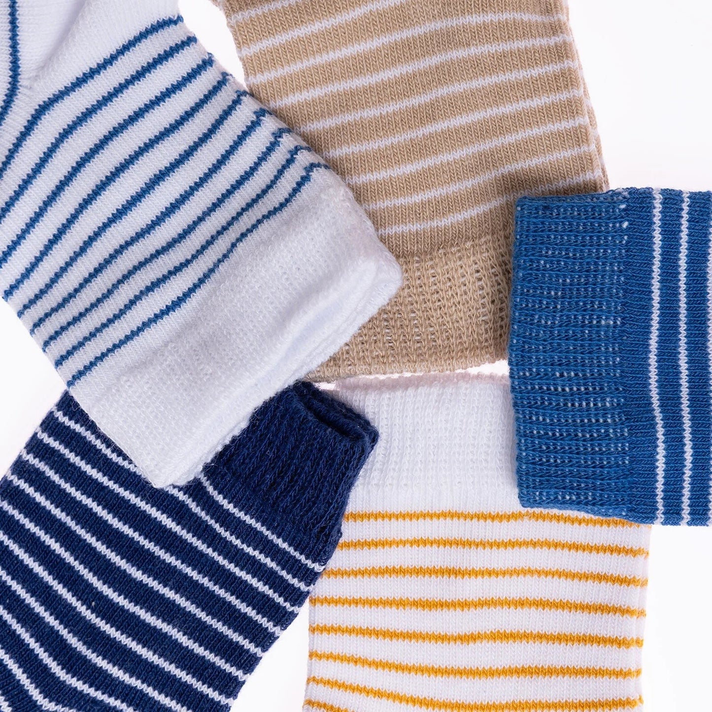 HelloBaby Ankle Socks 5 pcs - Blue Printed - mezetto ebebek ebebek