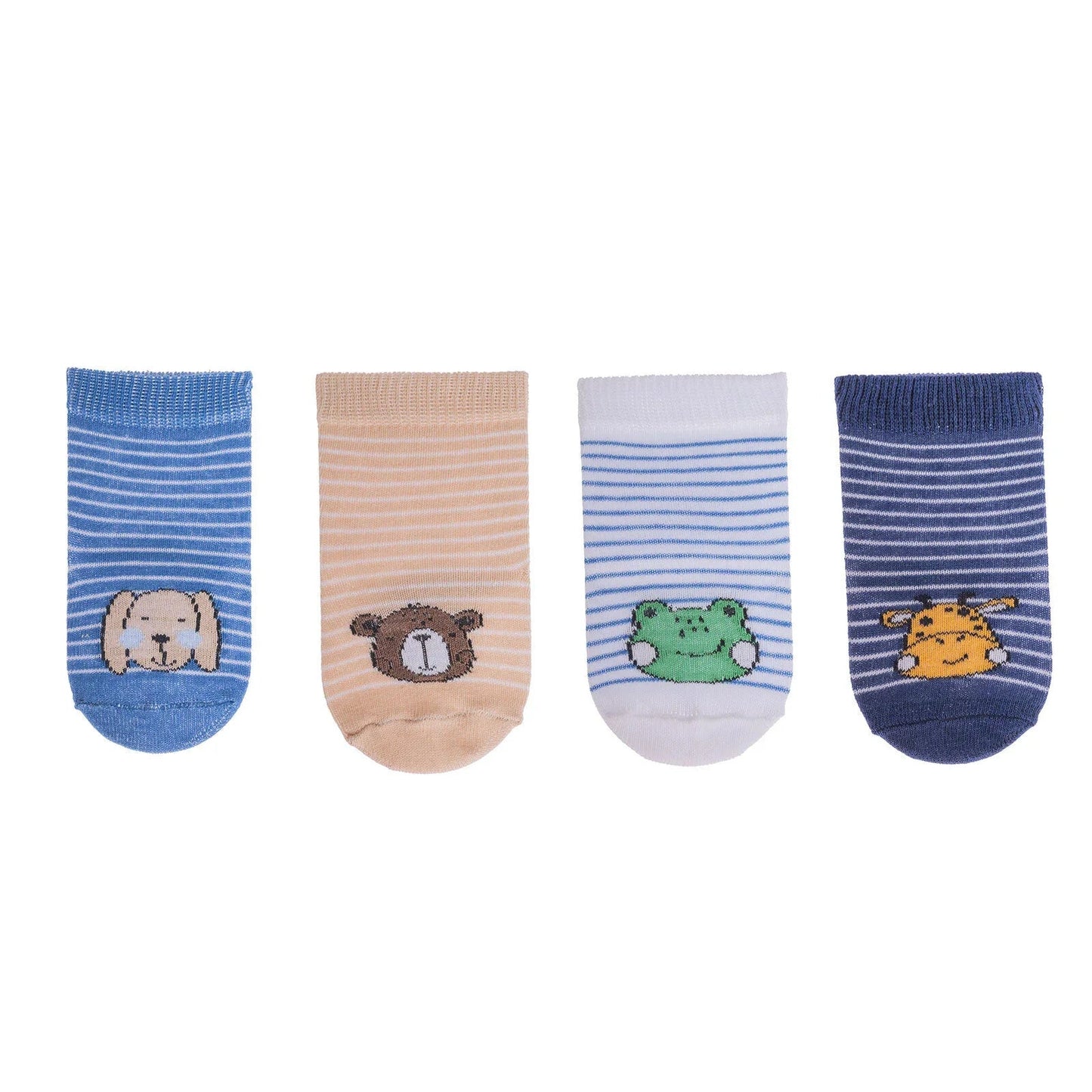 HelloBaby Ankle Socks 5 pcs - Blue Printed - mezetto ebebek ebebek