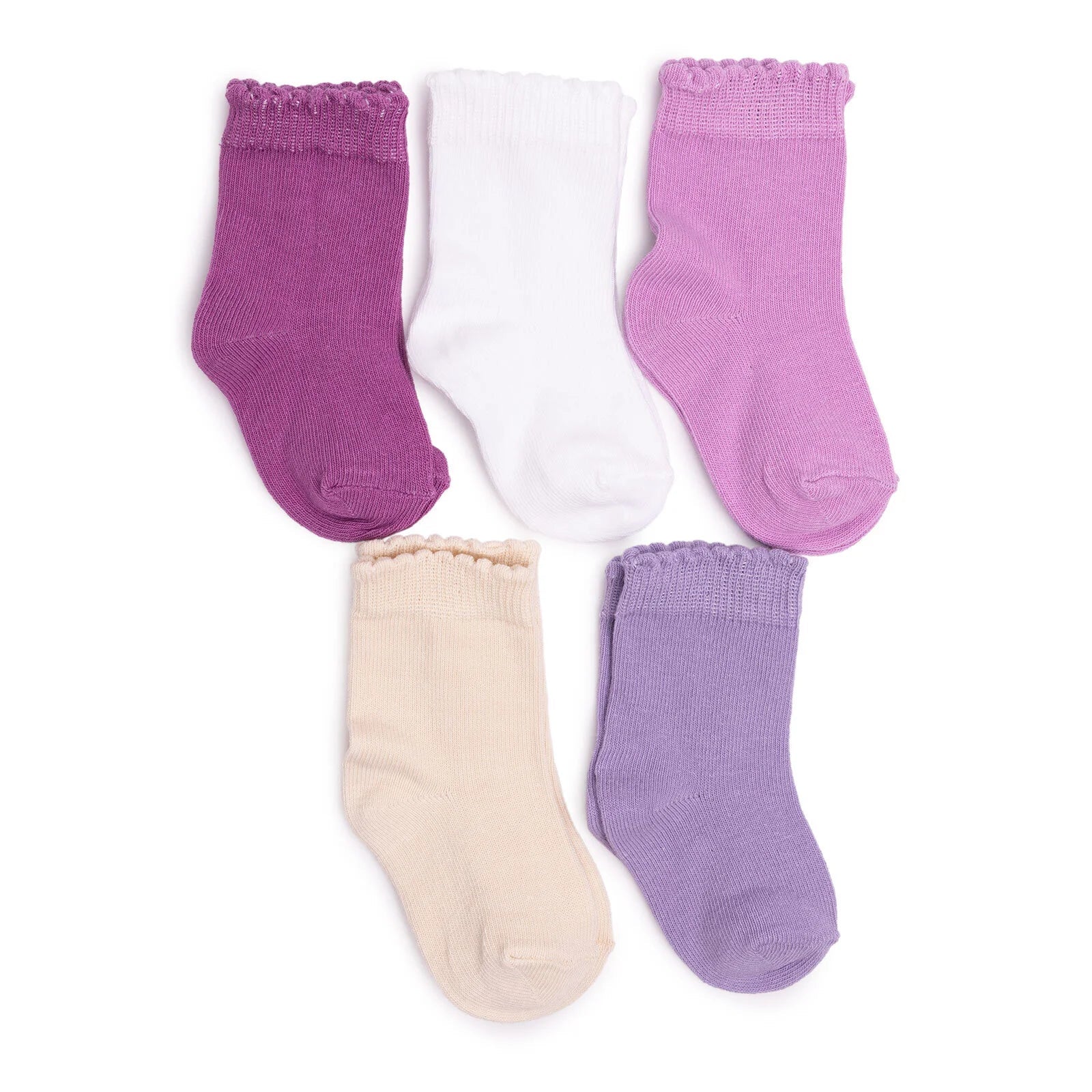 HelloBaby Ankle Socks 5 pcs - Lilac - mezetto ebebek ebebek