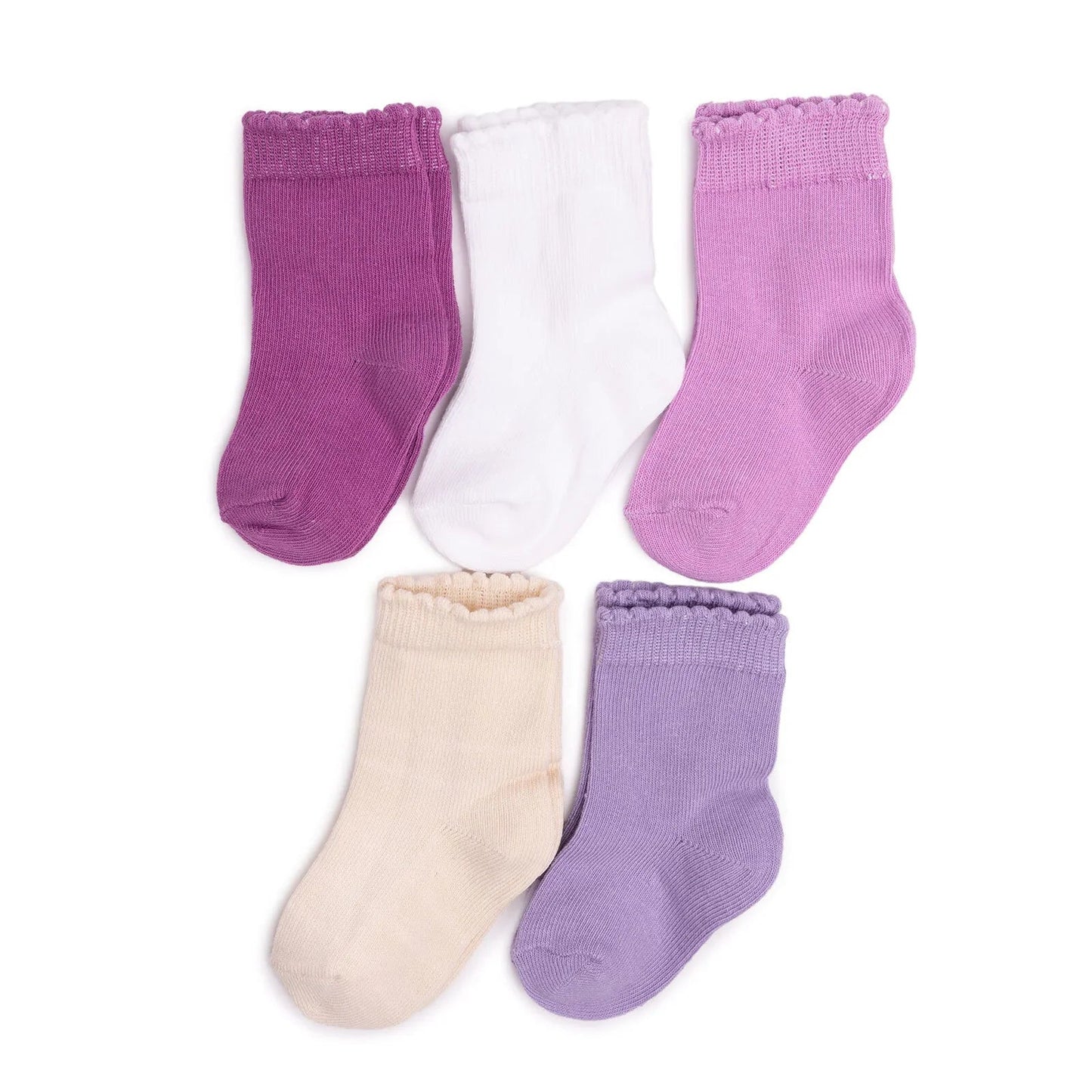 HelloBaby Ankle Socks 5 pcs - Lilac - mezetto ebebek ebebek