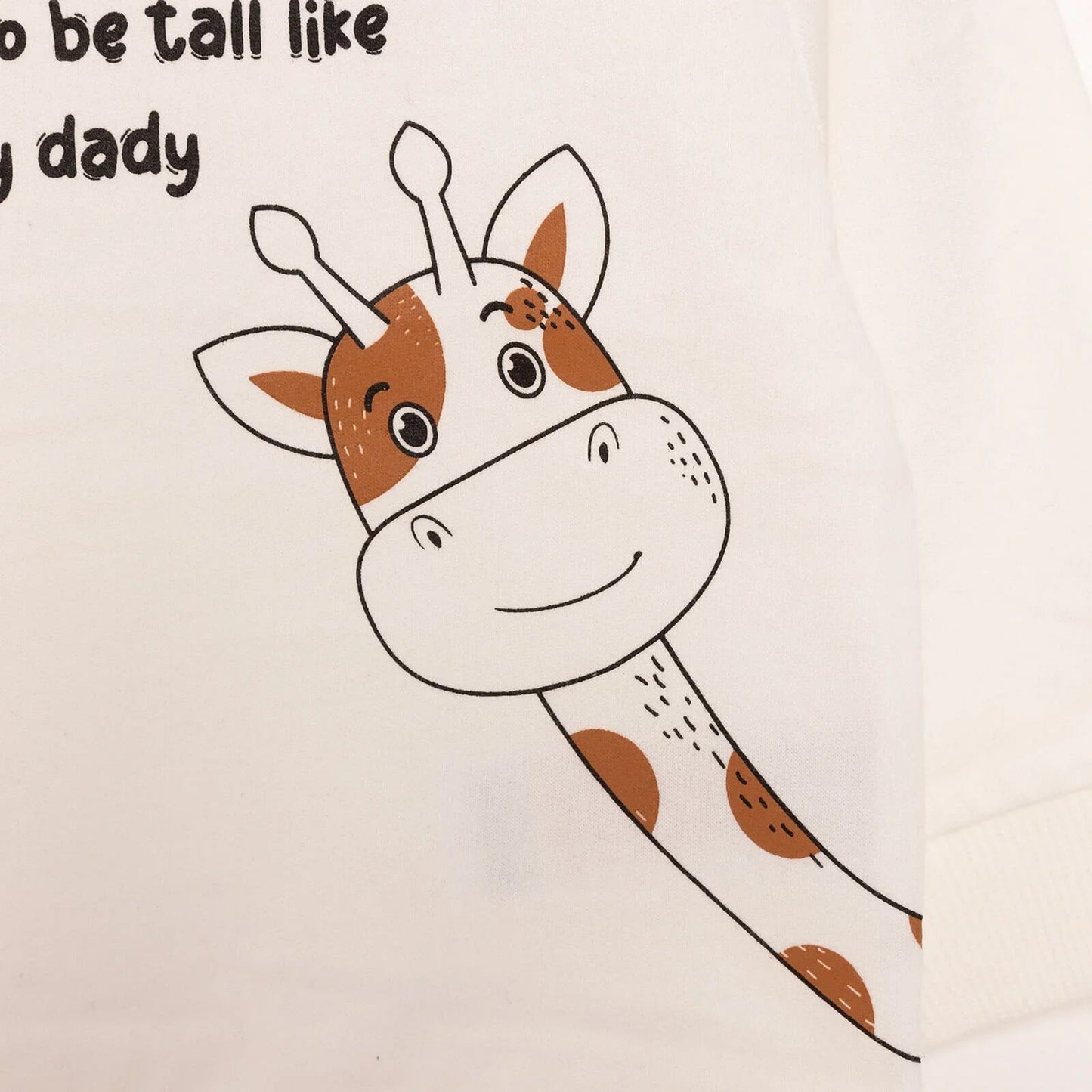 HelloBaby Baby Boy Basic Giraffe Printed Sweatshirt - Ecru - mezetto