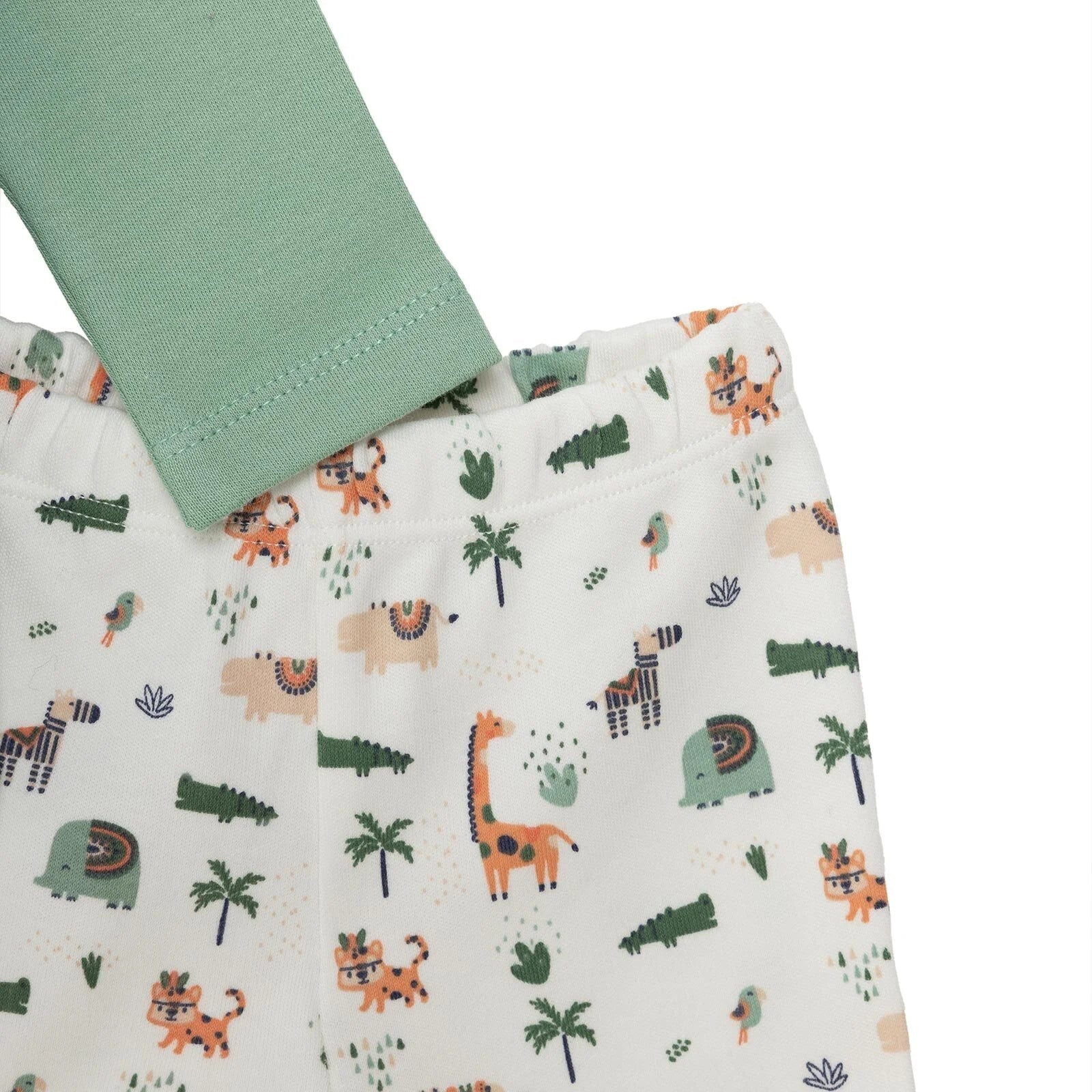 HelloBaby Baby Boy Footed Bottom & Hat & Jumpsuit - Ecru - mezetto ebebek ebebek