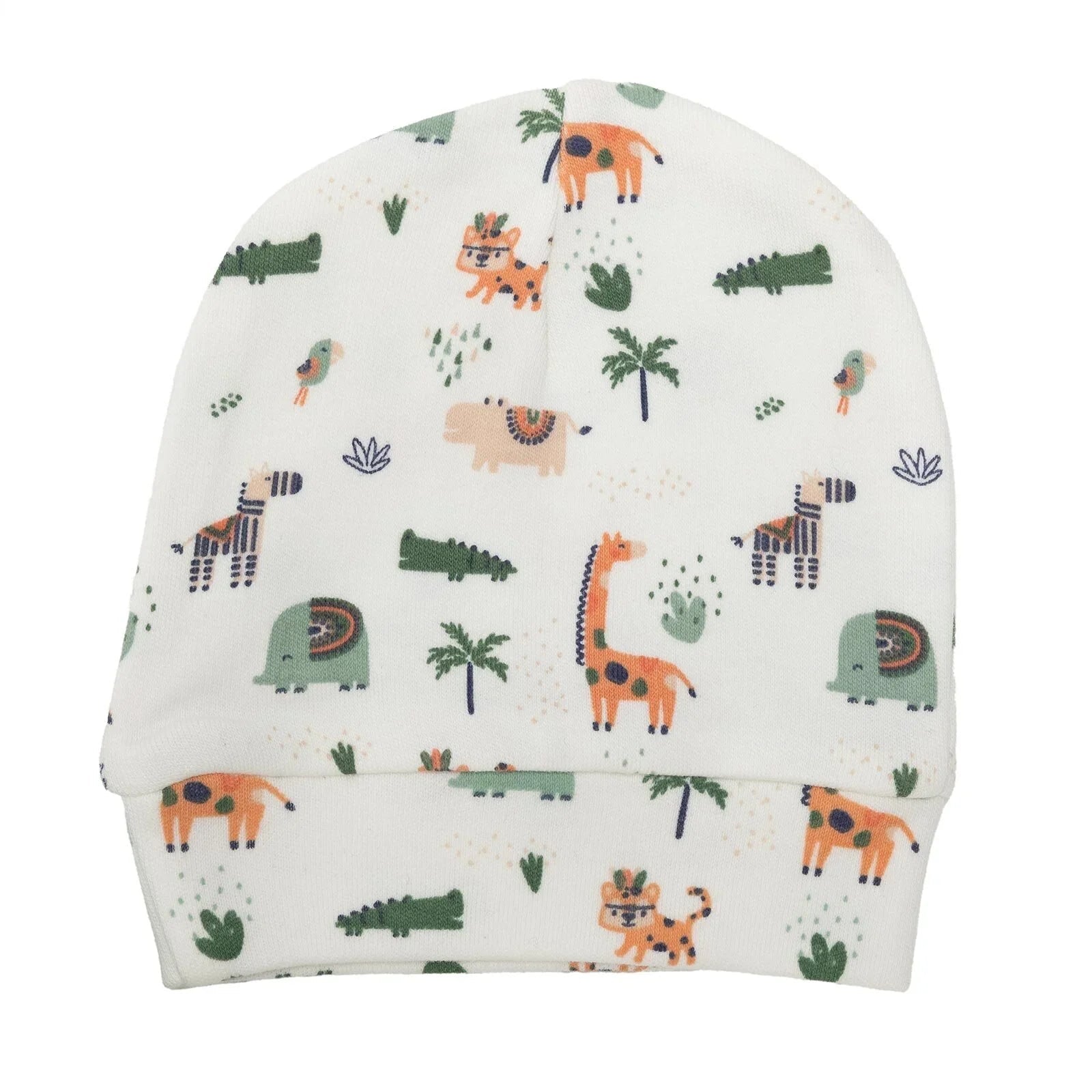 HelloBaby Baby Boy Footed Bottom & Hat & Jumpsuit - Ecru - mezetto ebebek ebebek