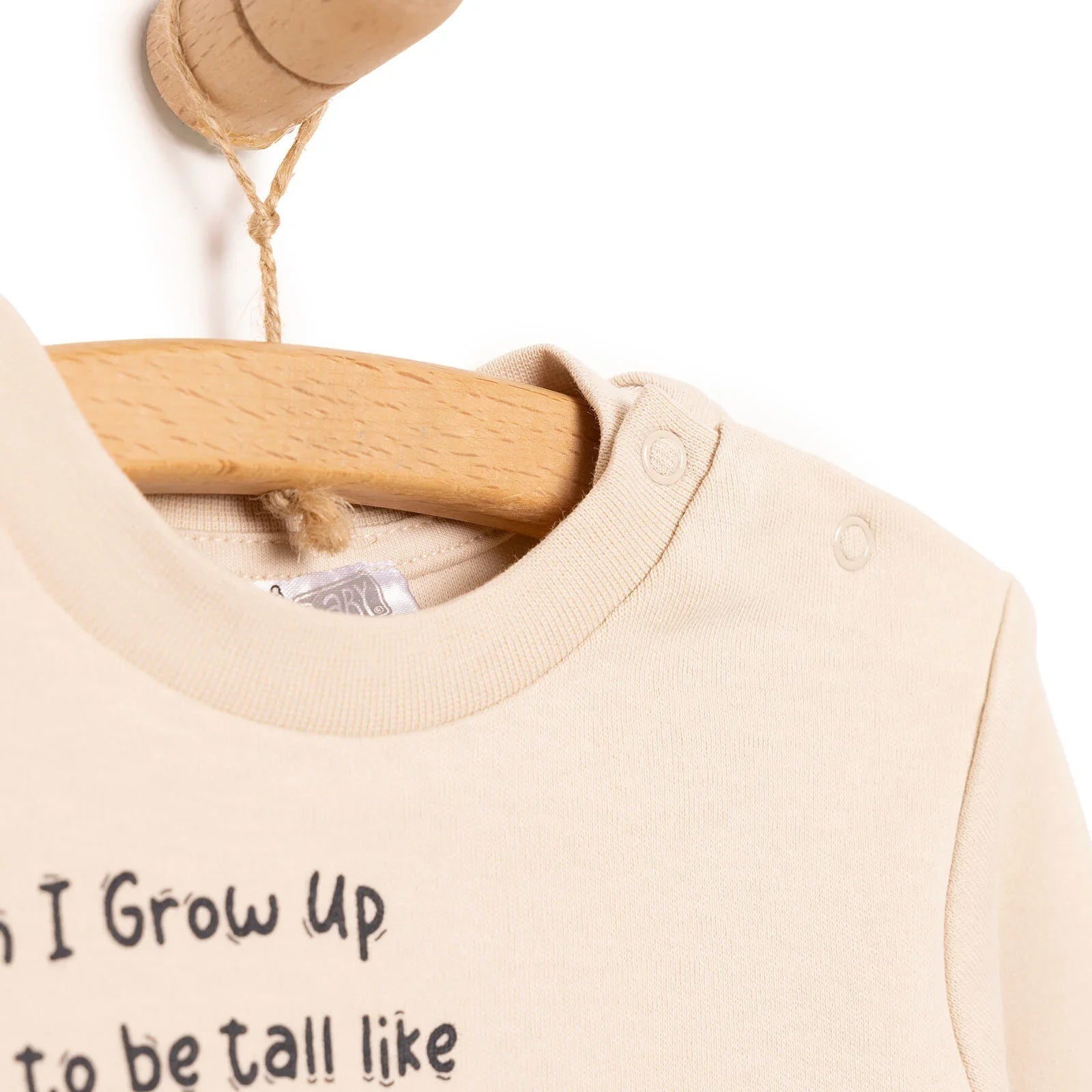 HelloBaby Baby Boy Joggers - Beige - mezetto ebebek ebebek