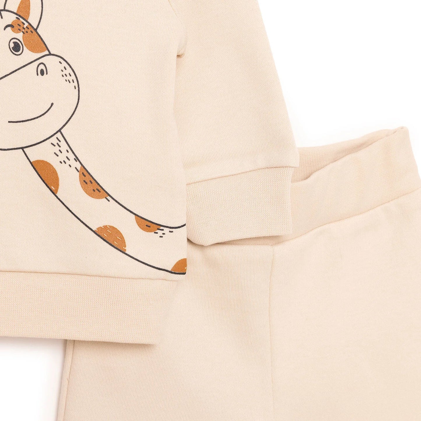HelloBaby Baby Boy Joggers - Beige - mezetto ebebek ebebek