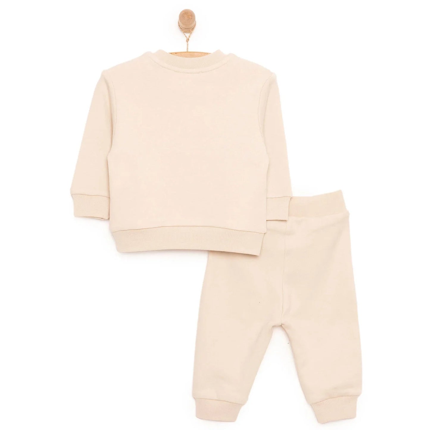 HelloBaby Baby Boy Joggers - Beige - mezetto ebebek ebebek