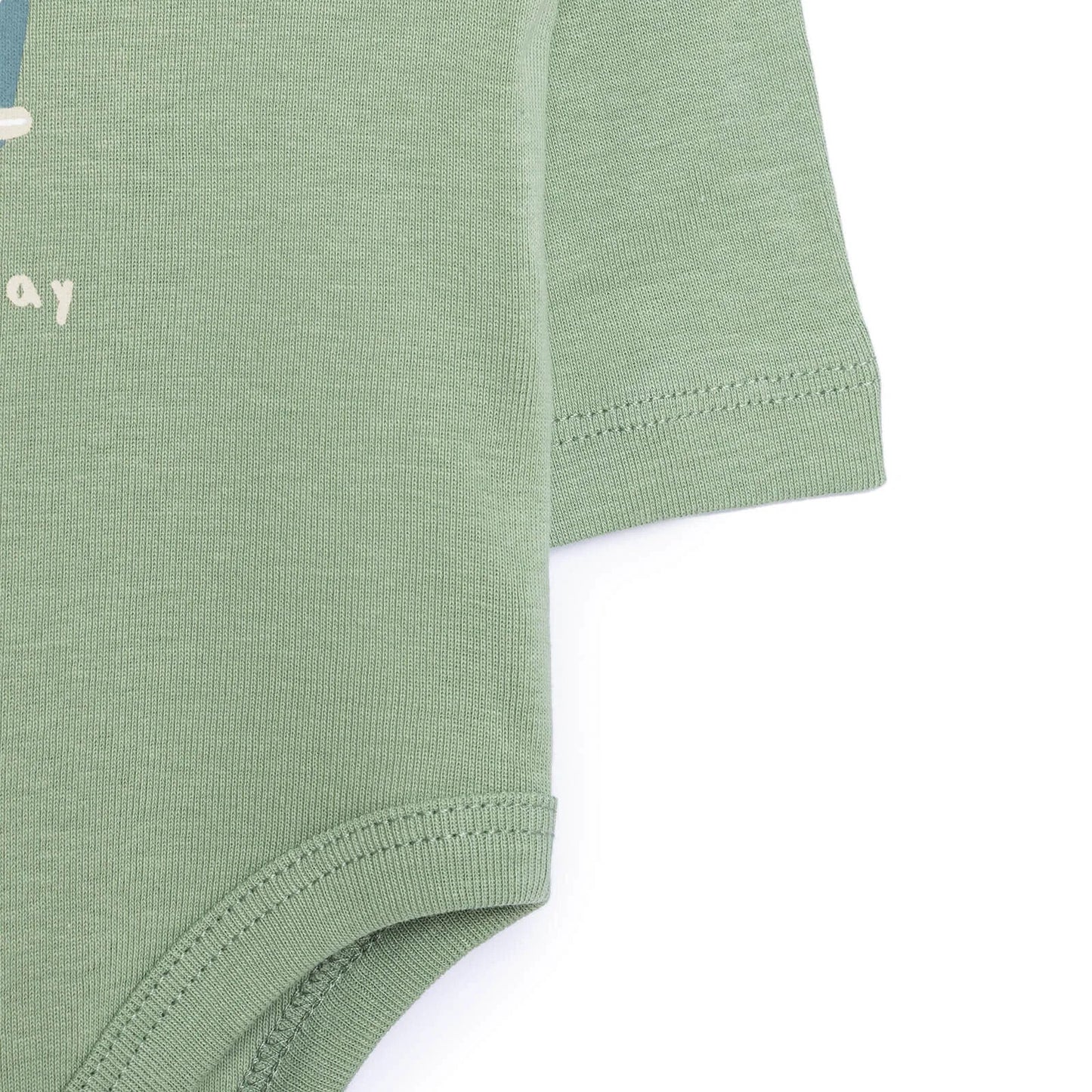 HelloBaby Baby Boy Long Sleeve Bodysuit - Dark Green - mezetto ebebek ebebek