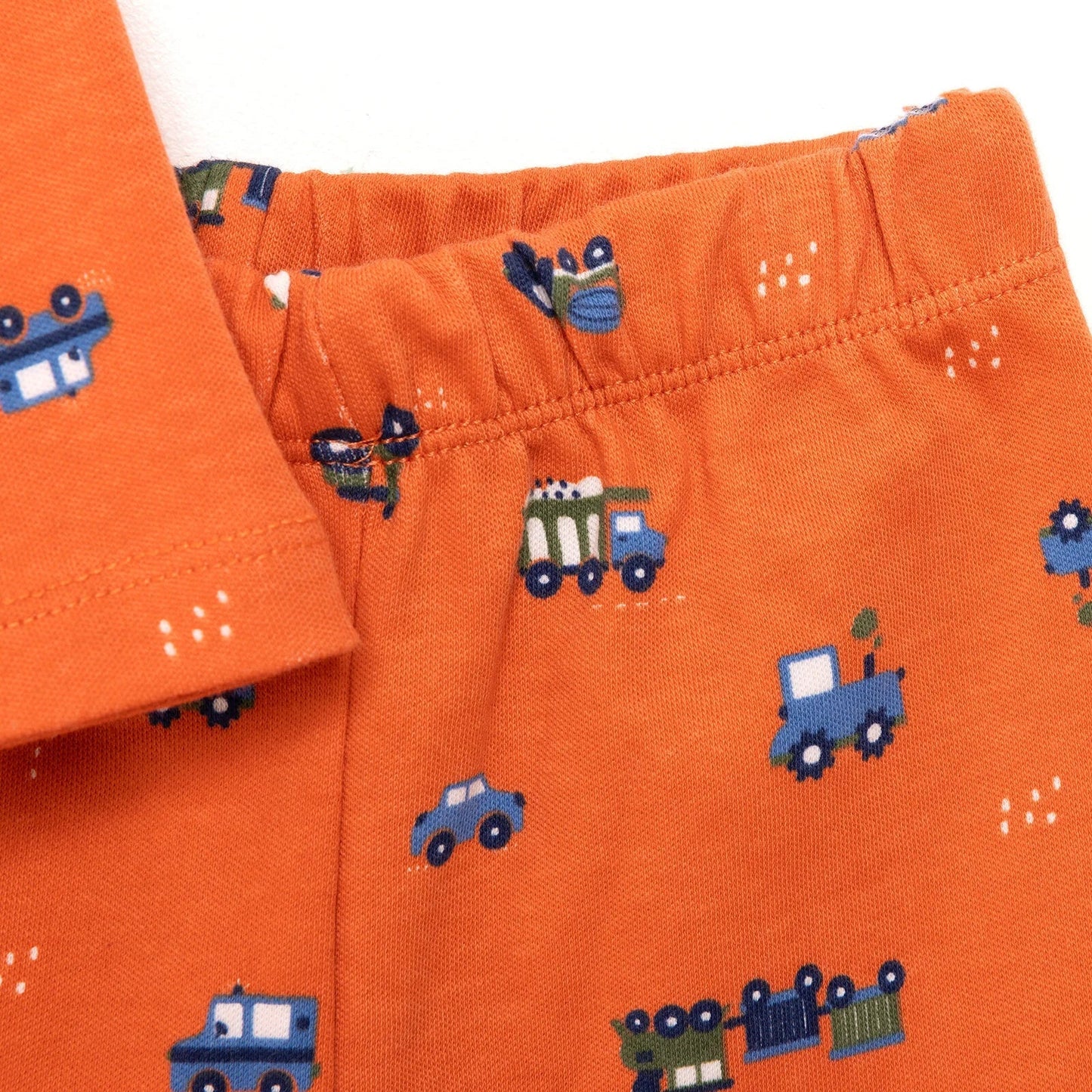 HelloBaby Baby Boy Long Sleeve Pyjamas Set - Orange - mezetto ebebek ebebek